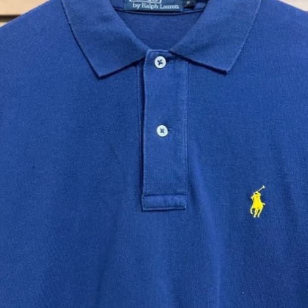 폴로랄프로렌 남성 블루 PK카라반팔티셔츠 S
