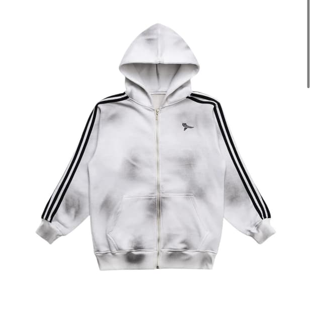 Yori sport Dirty Wash 5-Stripe Logo zip