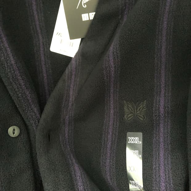 니들스 유니클로 가디건 스트라이프 xxl