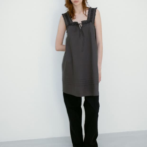 리본빛 Velo Dress 새상품 차콜