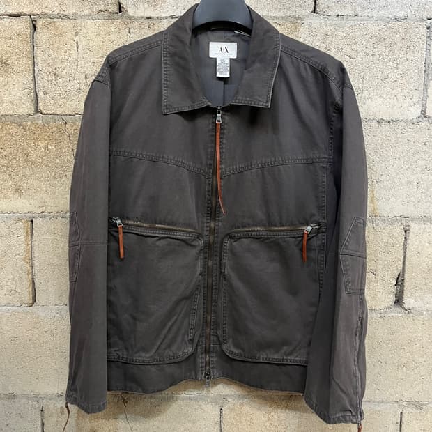 아르마니 익스체인지 빅 포켓 워크 자켓
