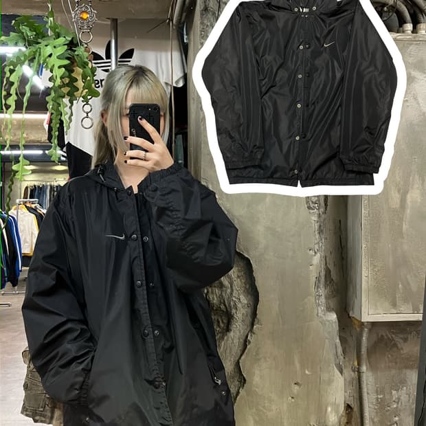 나이키 바람막이 블랙 L  #csz812