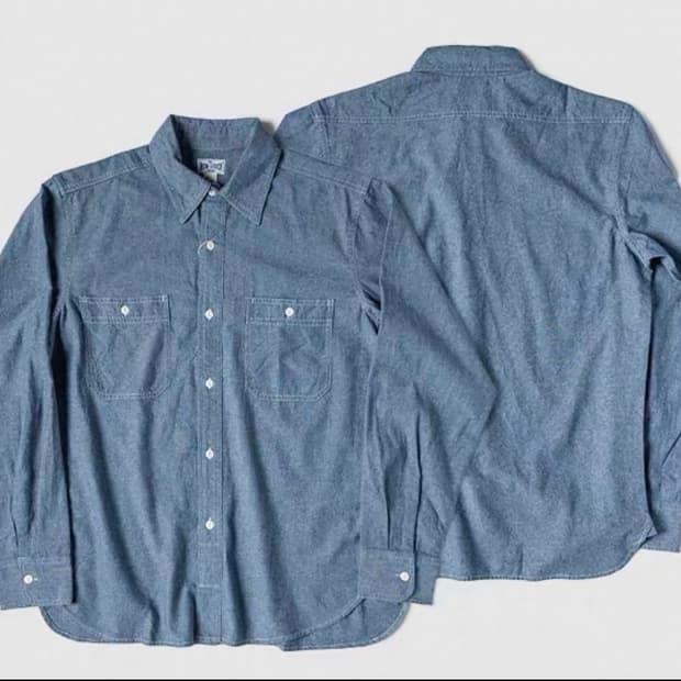 [브론슨] 논스탁 Blue Chambray Work Shirt