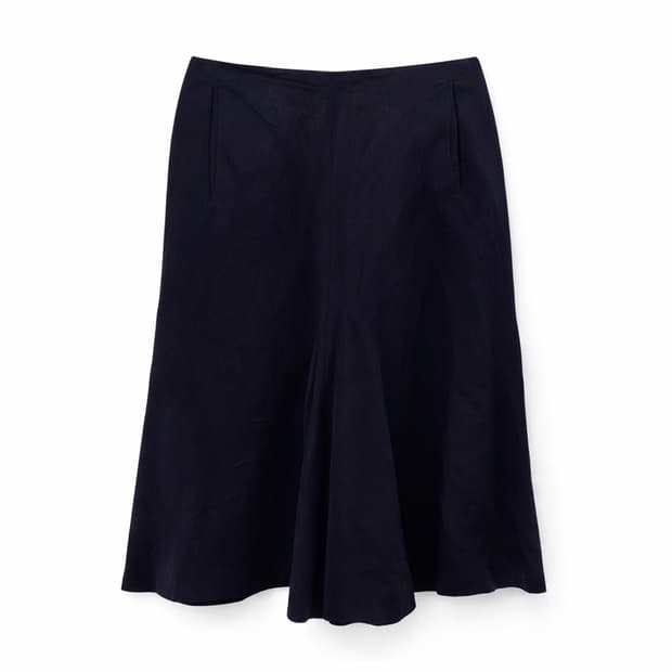 HUGO BOSS 네이비 플리츠 스커트 40
