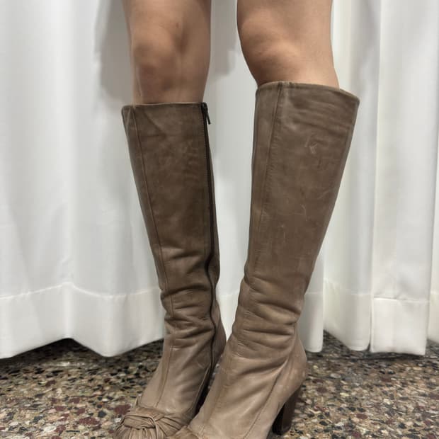 vero cuoioleather long boots