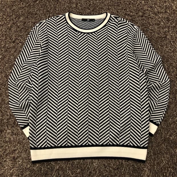 송지오 패턴 울 니트