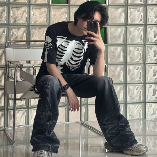 2만기념SALE/ bone tee 본 기능성 티셔츠