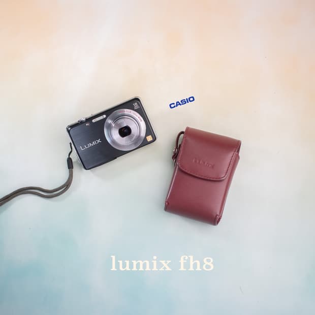 파나소닉 lumix dmc fh8 최상급 컨디션 가죽케이스포함