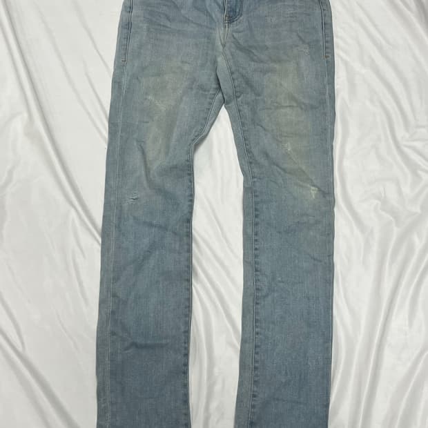 (M) PLAC 연청 스키니 진