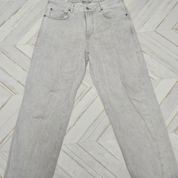 자라 비대칭 스티치 배기 핏 진
44