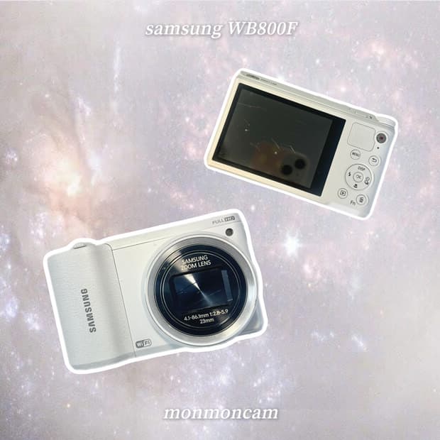 (작례⭕️,희귀) 삼성 Samsung WB800F 화이트 빈티지디카