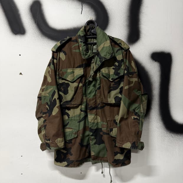 USA 알파인더스트리 1986년 오리지널 군납 우드랜드 M65 필드 자켓