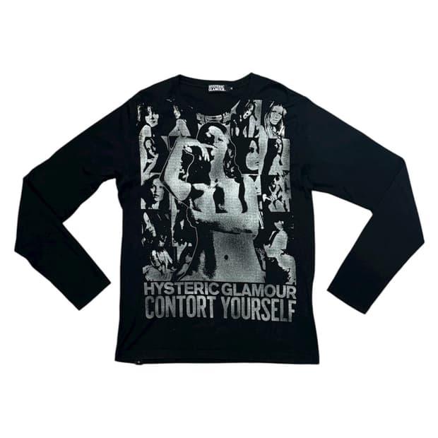 히스테릭 글래머 히스걸 contort yourself 롱슬리브 티셔츠