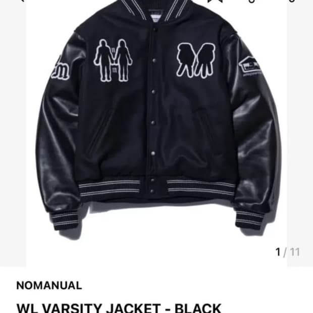 노매뉴얼 바시티 자켓 L