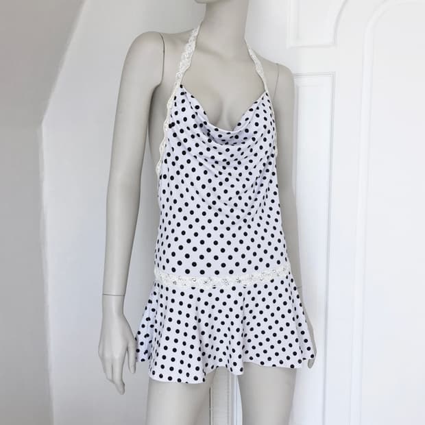 Paco rabanne Polka-dot Drape dress