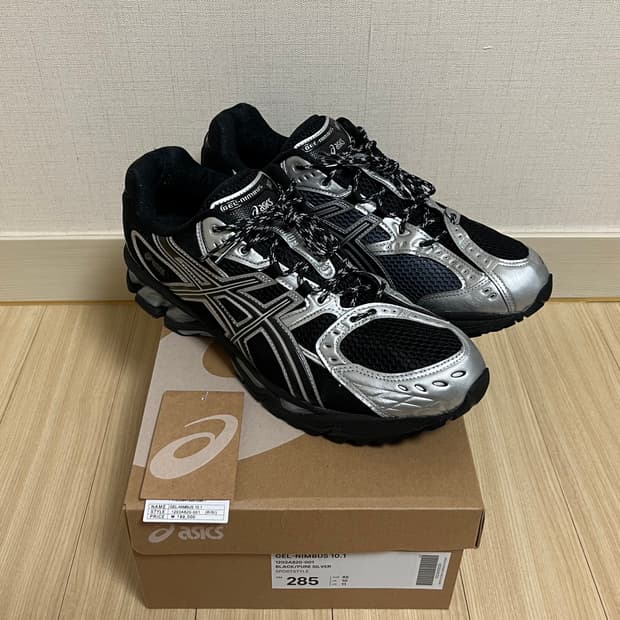 [285] 아식스 젤 님버스 10.1 블랙 퓨어실버 한국한정