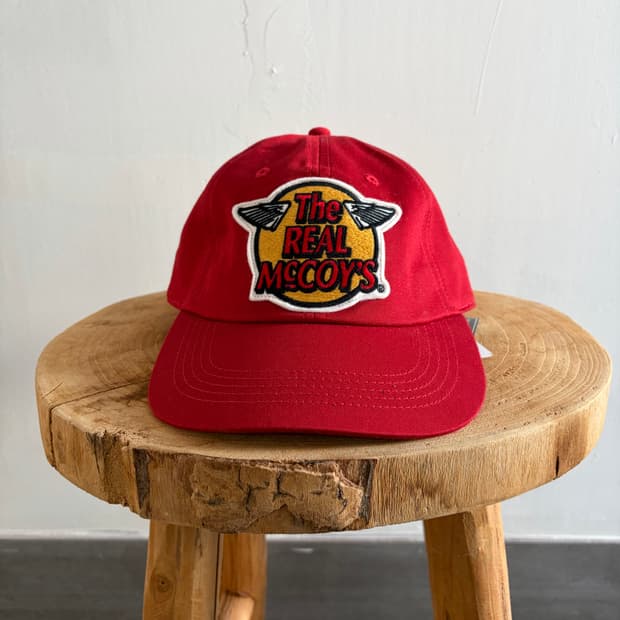 리얼맥코이 윙로고 볼캡 레드