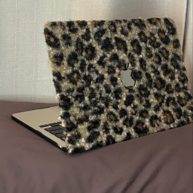 갸루 레오파드 맥북파우치