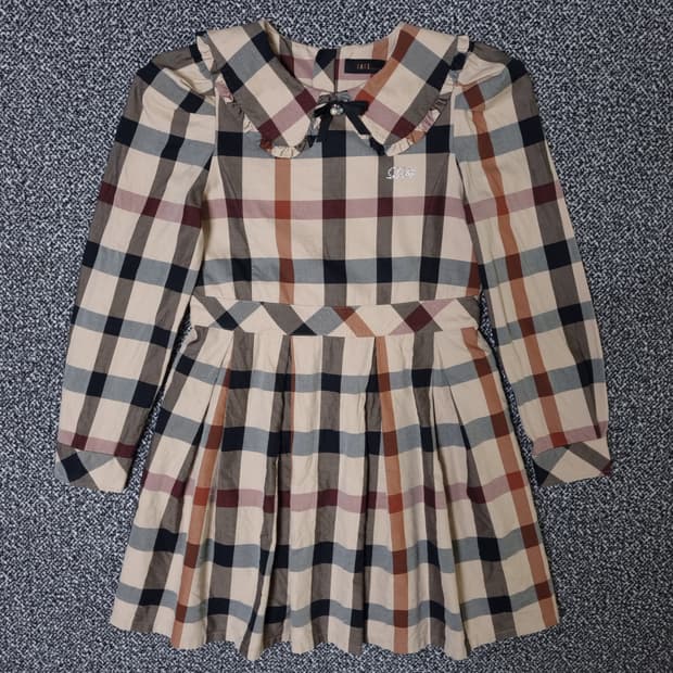 [무료배송][140]닥스 키즈 체크 원피스