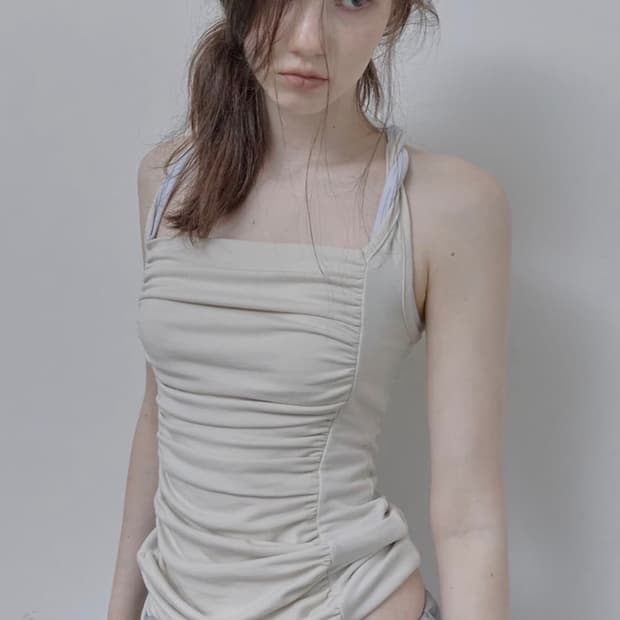 philce 필세 드레이프 슬리브리스 ivory