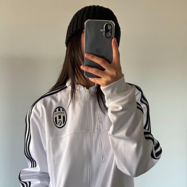 [M]아디다스 유벤투스 화이트 트랙탑 져지