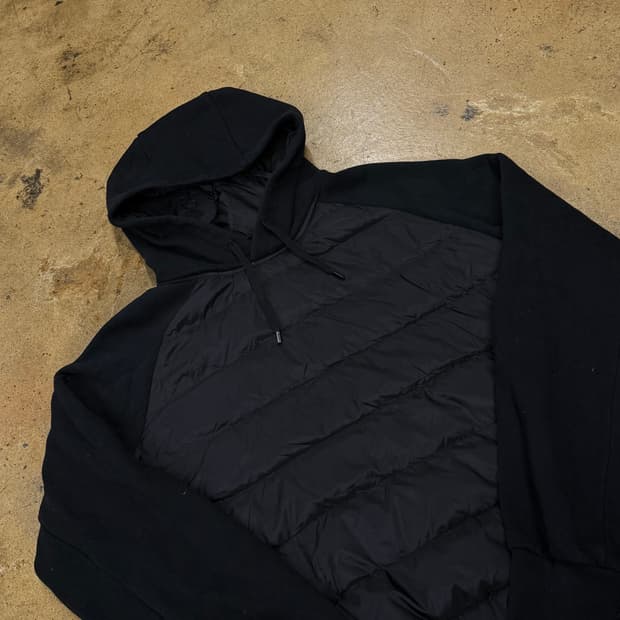 [정품/L] RLX 랄프로렌 블랙 패딩 후드티 b19