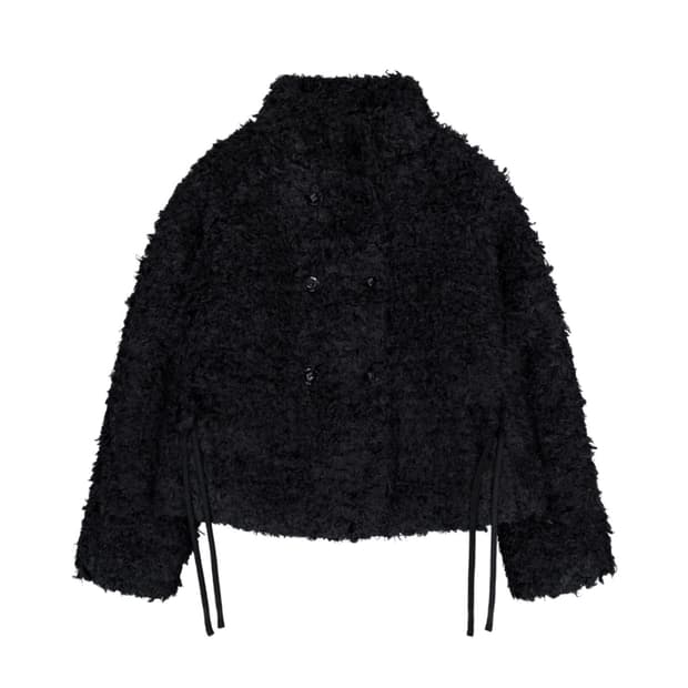 코이세이오 헤어리 퍼자켓 블랙