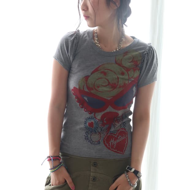 [Hysteric Mini] Grey Puff T-Shirt