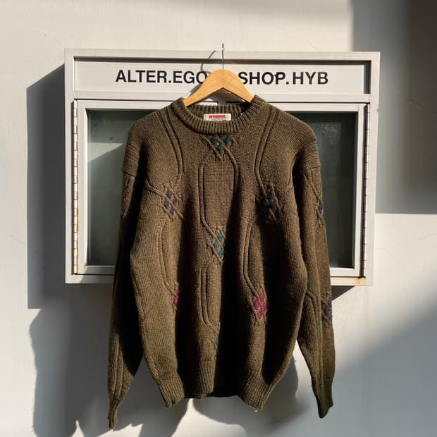 McGregor argyle wool knit