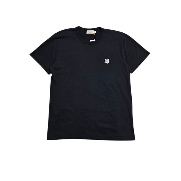 메종키츠네 폭스 헤드 반팔티 블랙