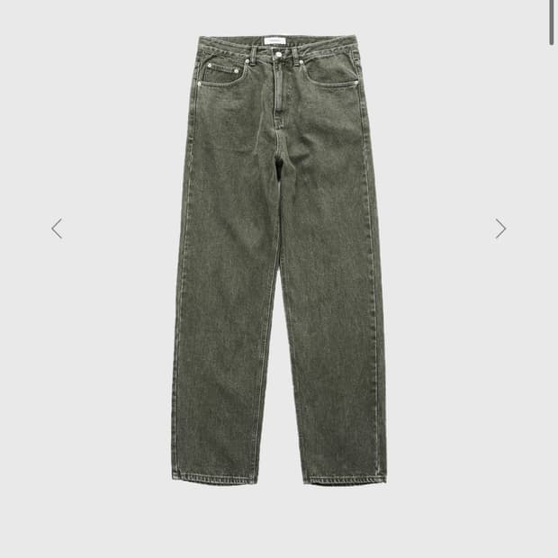 999휴머니티 (스트레이트 데님팬츠 워시드 카키) 3size