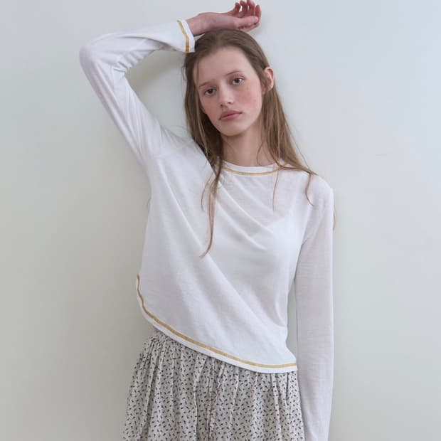 노컨텐츠 Light Flow T 화이트 티셔츠