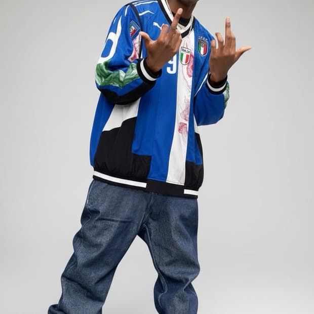 [ 레어] selffab 푸마 해체주의 오버핏 풀오버 바람막이져지 자켓