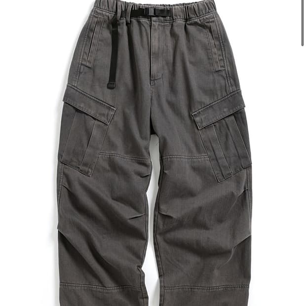 해칭룸 밀팬츠 워시드 차콜