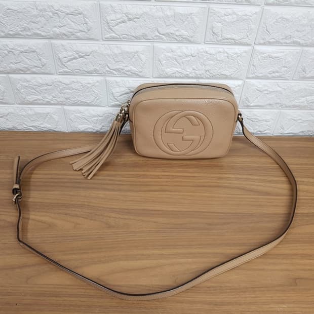 구찌 디스코백 크로스백 (정품 308364) 베이지색