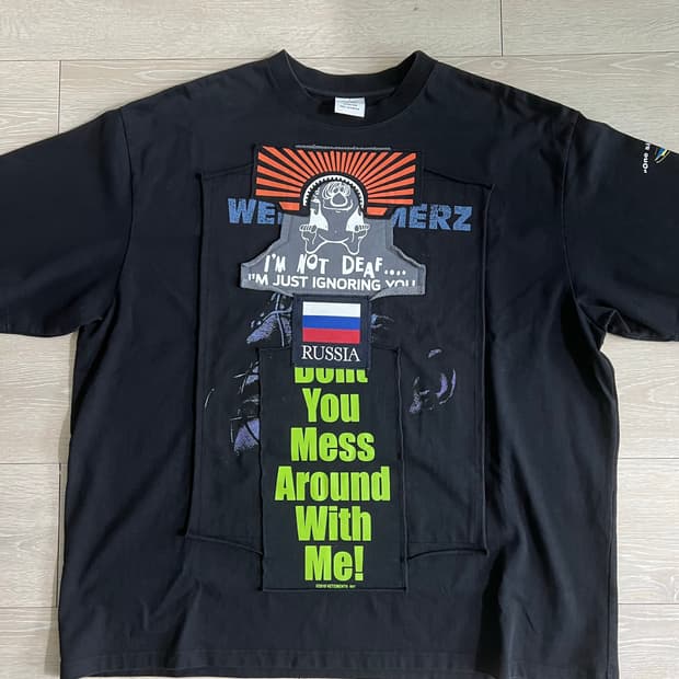 [S] 베트멍 러시아 패치 반팔 티셔츠