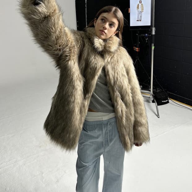 택O 새 상품 애프터아워즈 퍼자켓 사이즈 1