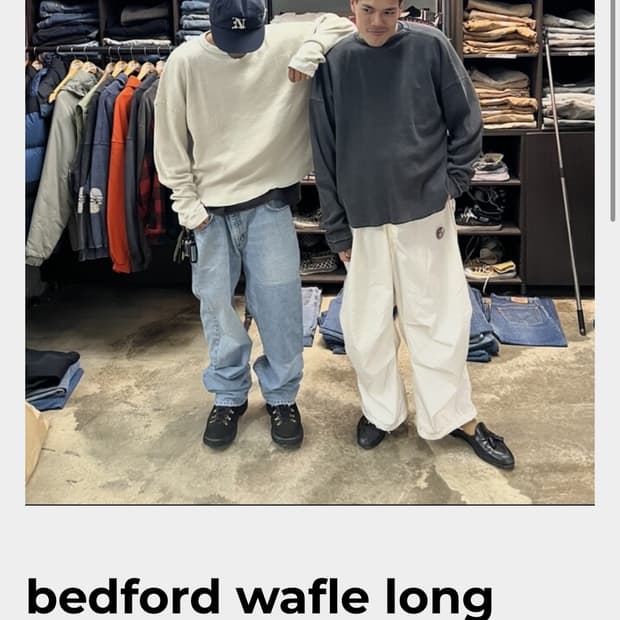 베드포드 브루클린 와플 롱 슬리브