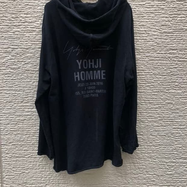 요지 야마모토 뿌르옴므 하카타 한큐 한정 스태프 후드티