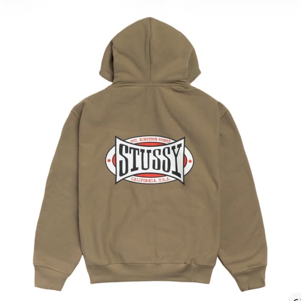 스투시 챔피온 오벌 후드집업 M
