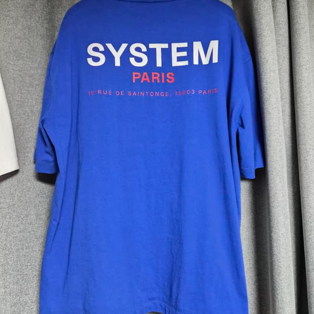 시스템옴므 파리컬렉션 백로고 티셔츠 팝니다 솔리드옴므 타임옴므 송지오옴므