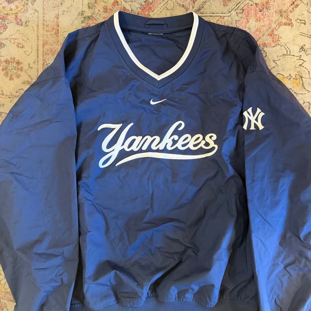 90‘s-00's 나이키 양키스 웜업 바람막이 윈드브레이커 자켓 XL