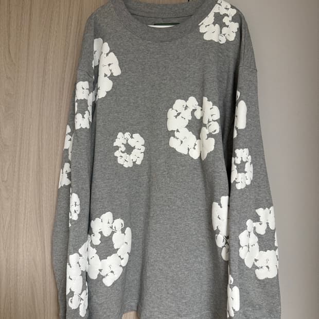 [새상품] 데님티어스 코튼 리쓰 롱슬리브 그레이 xxl