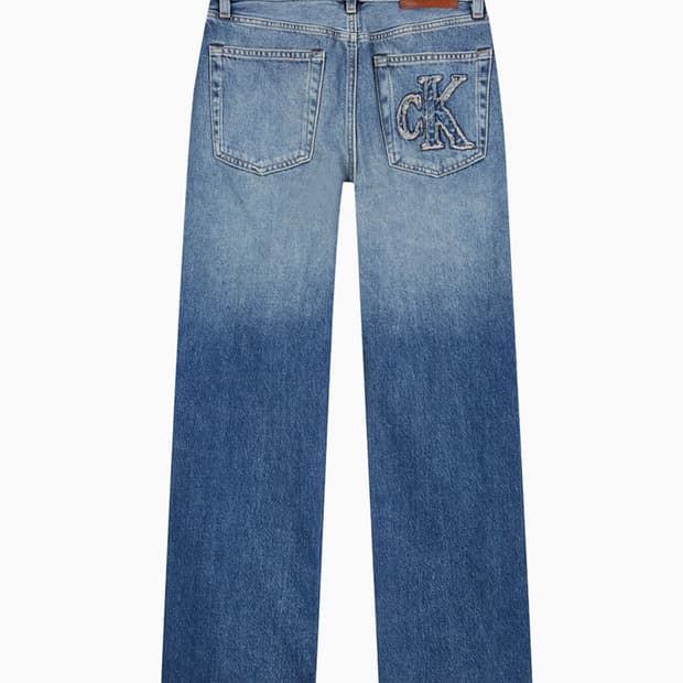 캘빈클라인 진 여성 시그니처 90S 스트레이트핏 미드블루 데님 47E70