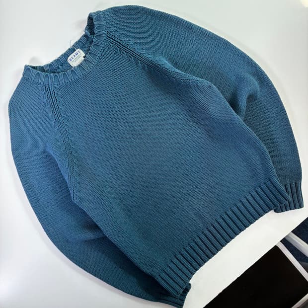 Beams 빔즈 재팬 스텐다드 헤비코튼 라운드 니트