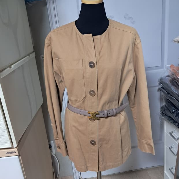 랑방컬렉션 베이지 자켓 55~66(사진속 벨트는 미포함)