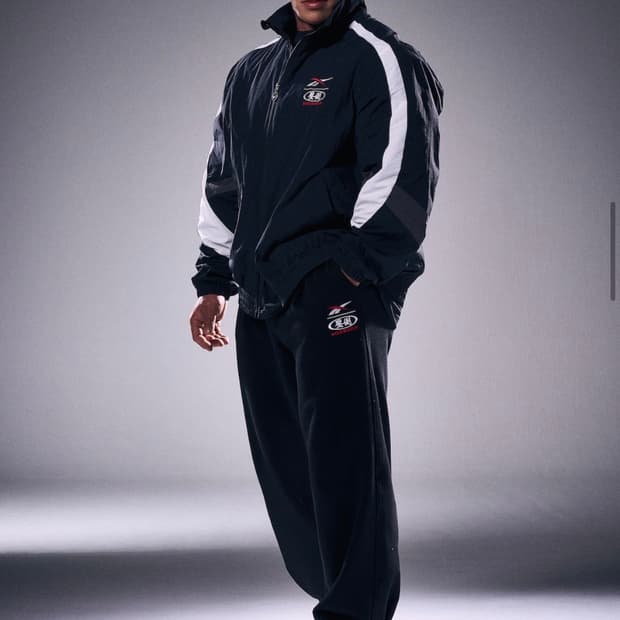 리복 × 압도 스웨트 팬츠 블랙