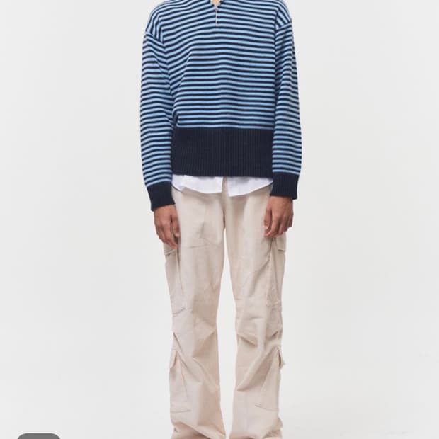 블루썬플라워 / 코듀로이 카고 팬츠 (크림) / OS