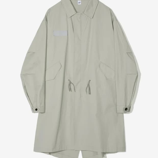 파르티멘토 워싱 코튼 피시테일 코트 그레이