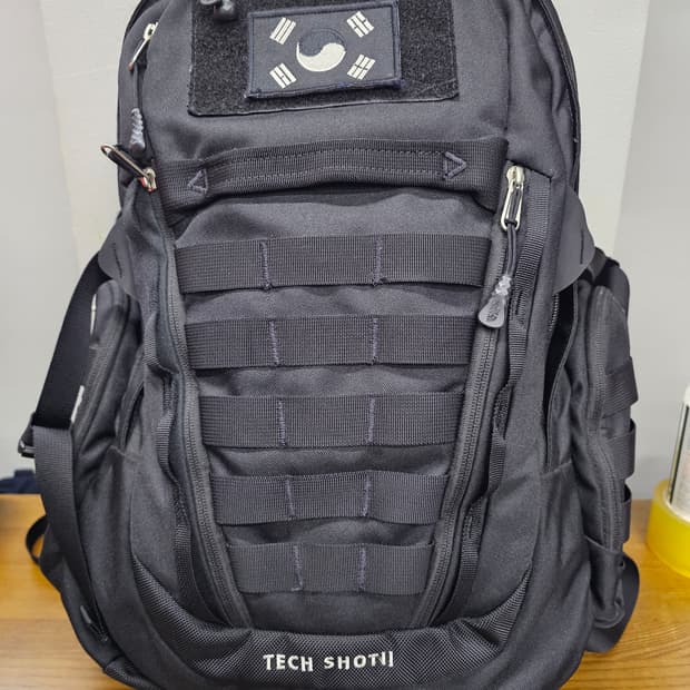 노스페이스 테크샷2 백팩 태극기패치